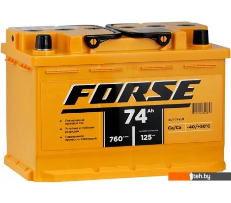  - Автомобильные аккумуляторы FORSE 6СТ-74VLR (74 А·ч) - 6СТ-74VLR (74 А·ч)