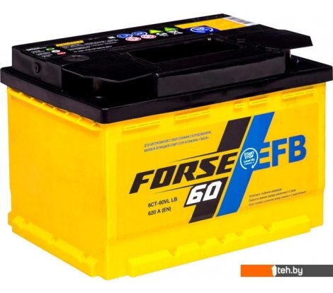  - Автомобильные аккумуляторы FORSE 6CT-60VL LB EFB R+ 620 А (60 А/ч) - 6CT-60VL LB EFB R+ 620 А (60 А/ч)