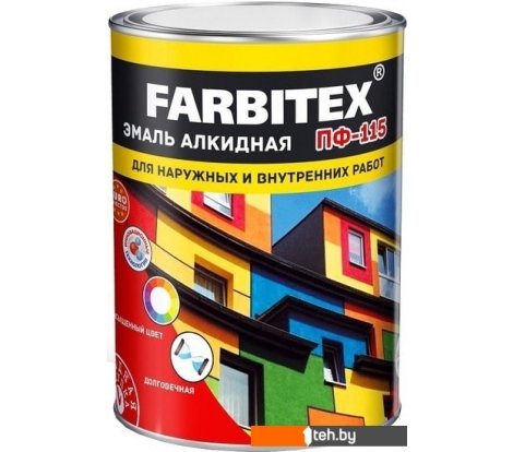  - Краски и эмали Farbitex ПФ-115 5 кг (шоколадный) - ПФ-115 5 кг (шоколадный)