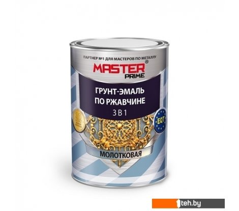  - Краски и эмали Master Prime Молотковая 3 в 1 2 л (черный) - Молотковая 3 в 1 2 л (черный)