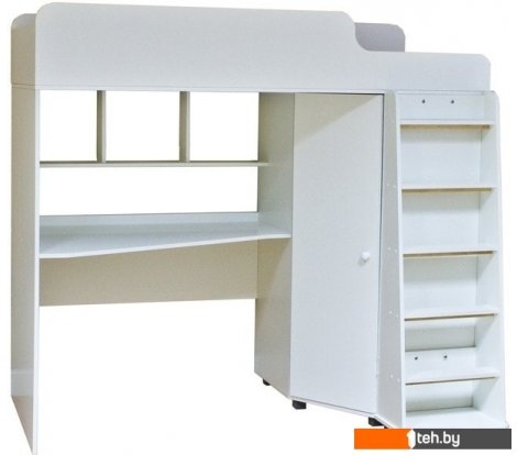  - Кровати Красная звезда Р440 Капризун 5 со шкафом 180x80 (белый) - Р440 Капризун 5 со шкафом 180x80 (белый)