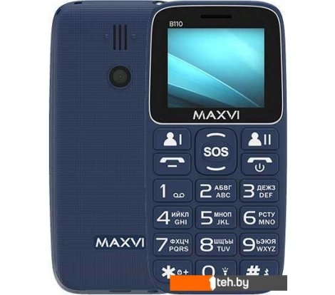  - Мобильные телефоны Maxvi B110 (синий) - B110 (синий)