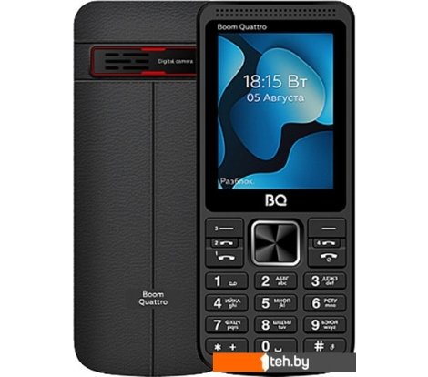  - Мобильные телефоны BQ BQ-2455 Boom Quattro (черный) - BQ-2455 Boom Quattro (черный)