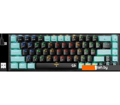  - Клавиатуры Redragon Castor Pro (черный/голубой) - Castor Pro (черный/голубой)
