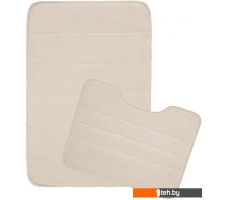  - Аксессуары для ванной и туалета Вилина Велюр 7173 (50x80, 50x50, бежевый) - Велюр 7173 (50x80, 50x50, бежевый)