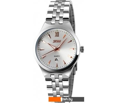  - Наручные часы Skmei 9071 31 мм. (серебристый/розовое золото) - 9071 31 мм. (серебристый/розовое золото)