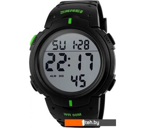 - Наручные часы Skmei 1068 (черный/зеленый) - 1068 (черный/зеленый)