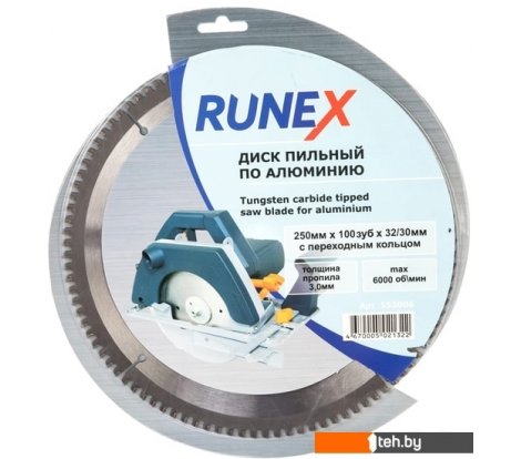 - Пильные диски Runex 250х32/30 мм Z100 553006 - 250х32/30 мм Z100 553006