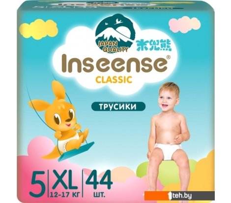  - Детские подгузники Inseense Classic XL 12-17 кг InsCXL44Blue (44 шт) - Classic XL 12-17 кг InsCXL44Blue (44 шт)