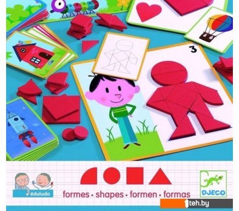  - Развивающие игрушки Djeco Eduludo Фигуры 08300 - Eduludo Фигуры 08300