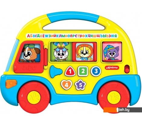  - Развивающие игрушки Азбукварик Автобус Первые знания 2808A - Автобус Первые знания 2808A