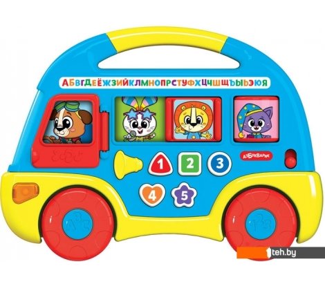  - Развивающие игрушки Азбукварик Музыкальный автобус. Первые знания 2808 (синий) - Музыкальный автобус. Первые знания 2808 (синий)