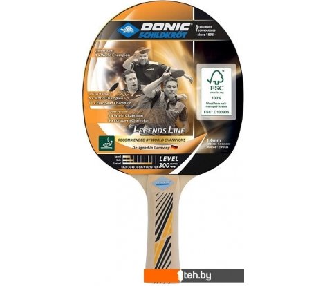  - Ракетки, мячи и аксессуары для настольного тенниса Donic-Schildkrot Legends 300 705234 - Legends 300 705234