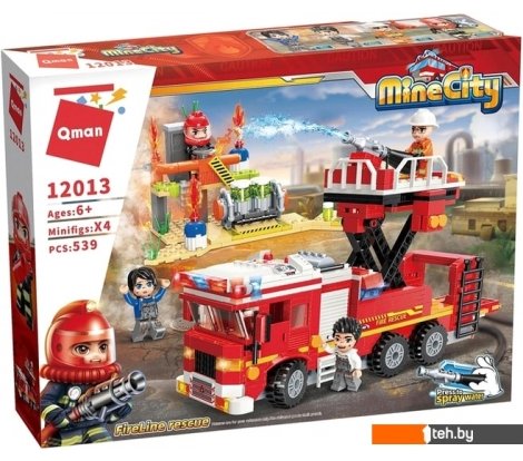  - Конструкторы Qman Mine City 12013 FireLine rescue - Mine City 12013 FireLine rescue