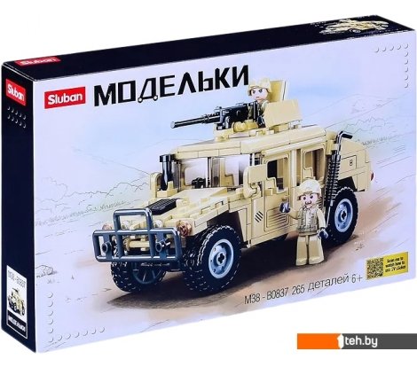  - Конструкторы Sluban Модельки M38-B0837 Джип с открывающимися дверцами - Модельки M38-B0837 Джип с открывающимися дверцами
