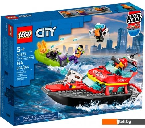  - Конструкторы LEGO City 60373 Пожарная спасательная лодка - City 60373 Пожарная спасательная лодка