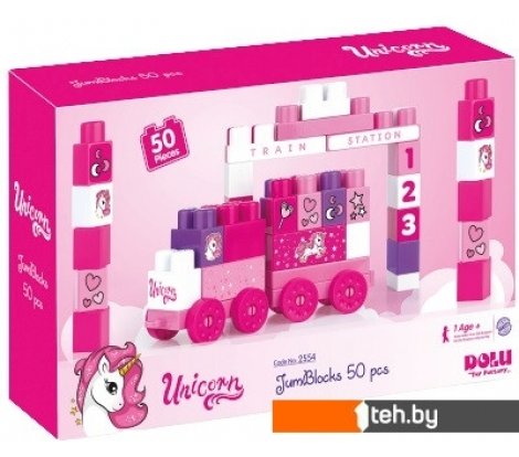  - Конструкторы Dolu Unicorn JumBlocks 2554 (50 эл) - Unicorn JumBlocks 2554 (50 эл)