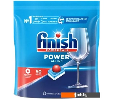  - Бытовая химия Finish All in One Бесфосфатные эффективное очищение и блеск (50 шт) - All in One Бесфосфатные эффективное очищение и блеск (50 шт)
