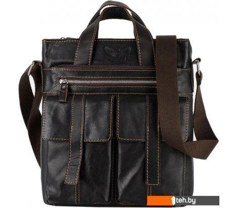  - Женские и мужские сумки Poshete 196-3750-26-DBW (коричневый) - 196-3750-26-DBW (коричневый)