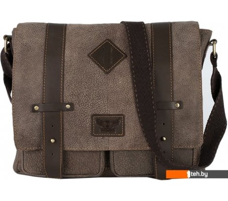  - Женские и мужские сумки Poshete 196-1138-8-COF (кофе) - 196-1138-8-COF (кофе)