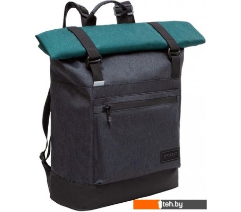  - Рюкзаки Grizzly RQL-315-1 (черный/изумрудный) - RQL-315-1 (черный/изумрудный)