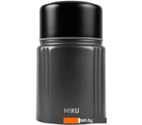  - Термосы, термокружки и многоразовые стаканы Miku 780 мл (темно-серый) - 780 мл (темно-серый)