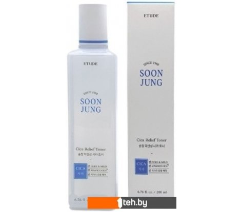  - Косметика по уходу за лицом Etude House Тонер для лица Soon Jung Cica Toner (200 мл) - Тонер для лица Soon Jung Cica Toner (200 мл)
