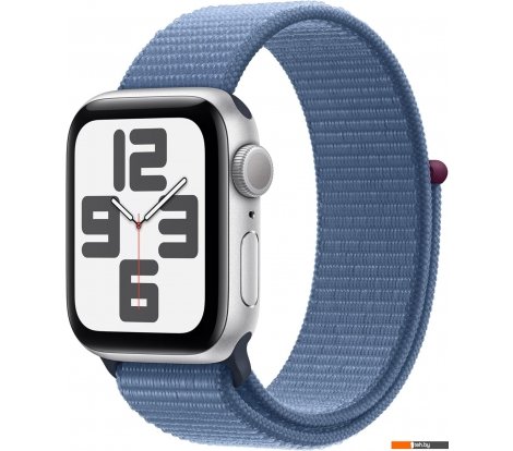  - Умные часы и браслеты Apple Watch SE 2 40 мм (алюминиевый корпус, серебристый/грозовой синий, нейлоновый ремешок) - Watch SE 2 40 мм (алюминиевый корпус, серебристый/грозовой синий, нейлоновый ремешок)