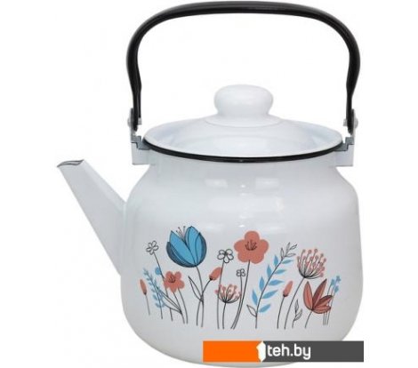  - Чайники Эмаль 01-2713/4 (цветочки) - 01-2713/4 (цветочки)