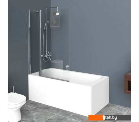  - Шторки и карнизы для ванн и поддонов BelBagno UNO-V-11-90/150-C-Cr - UNO-V-11-90/150-C-Cr