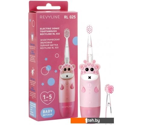  - Электрические зубные щетки и ирригаторы Revyline RL 025 Baby (розовый) - RL 025 Baby (розовый)