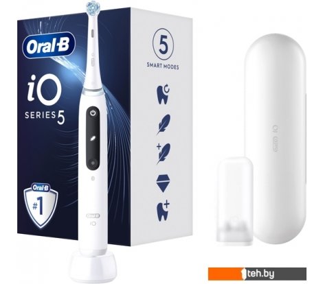  - Электрические зубные щетки и ирригаторы Oral-B iO 5 IOG5.1A6.1DK (белый) - iO 5 IOG5.1A6.1DK (белый)
