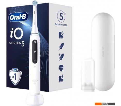  - Электрические зубные щетки и ирригаторы Oral-B iO 5 IOG5.1A6.1DK (белый) - iO 5 IOG5.1A6.1DK (белый)
