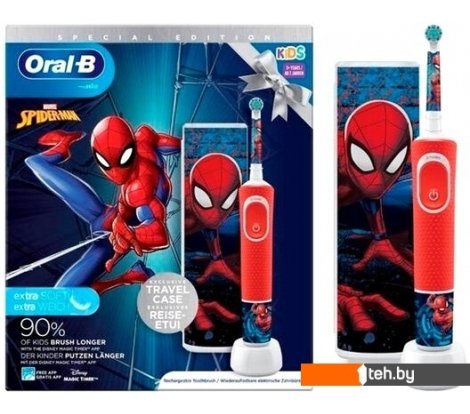  - Электрические зубные щетки и ирригаторы Oral-B Spiderman D100.413.2KX 4210201419686 - Spiderman D100.413.2KX 4210201419686