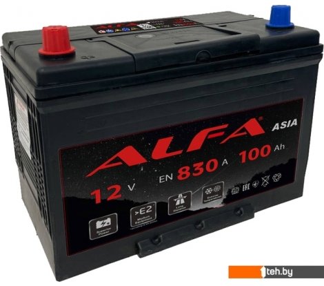  - Автомобильные аккумуляторы ALFA Asia JL 830A (100 А·ч) - Asia JL 830A (100 А·ч)