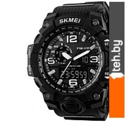  - Наручные часы Skmei 1155-4 (черный/белый) - 1155-4 (черный/белый)