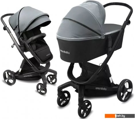  - Детские коляски и аксессуары Amarobaby Tutum (2 в 1, серый) - Tutum (2 в 1, серый)