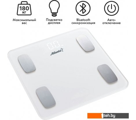  - Напольные весы Atlanta ATH-6163 (белый) - ATH-6163 (белый)