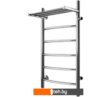  - Полотенцесушители Маргроид Вид 4 боковое подключение с полкой 80x50 справа - Вид 4 боковое подключение с полкой 80x50 справа