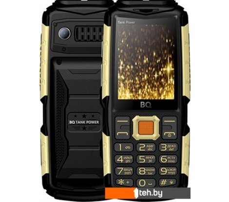  - Мобильные телефоны BQ BQ-2430 Tank Power (черный/золотистый) - BQ-2430 Tank Power (черный/золотистый)