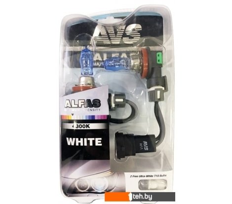 - Автомобильные лампы AVS Alfas +130% 4300K H11+T10 2+2шт - Alfas +130% 4300K H11+T10 2+2шт