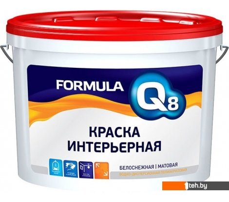  - Краски и эмали Formula Q8 Интерьерная 13 кг (белый) - Интерьерная 13 кг (белый)