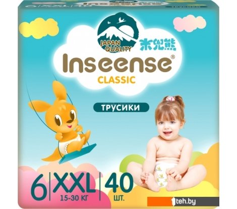  - Детские подгузники Inseense Classic XXL 15-30 кг InsCXXL40Blue (40 шт) - Classic XXL 15-30 кг InsCXXL40Blue (40 шт)