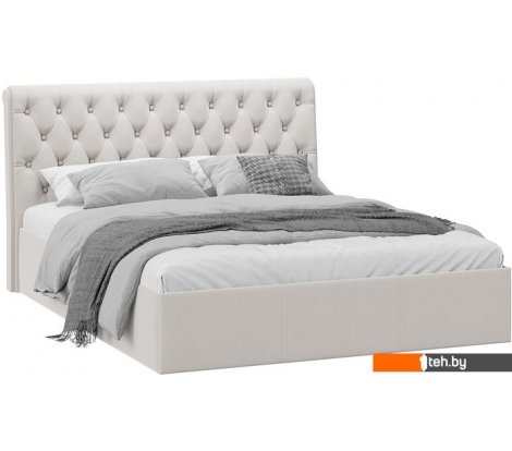  - Кровати Трия Скарлет универсальная тип 1 с ПМ 160x200 (велюр бежевый) - Скарлет универсальная тип 1 с ПМ 160x200 (велюр бежевый)