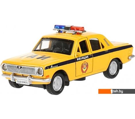  - Игрушечный транспорт Технопарк ГАЗ-2401 Волга ДПС 2401-12SLPOL-YE - ГАЗ-2401 Волга ДПС 2401-12SLPOL-YE