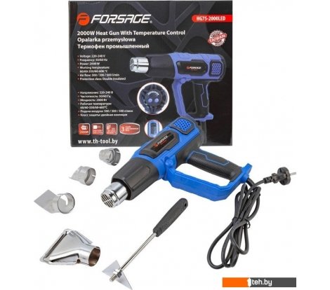  - Промышленные фены FORSAGE F-HG75-2000LED - F-HG75-2000LED