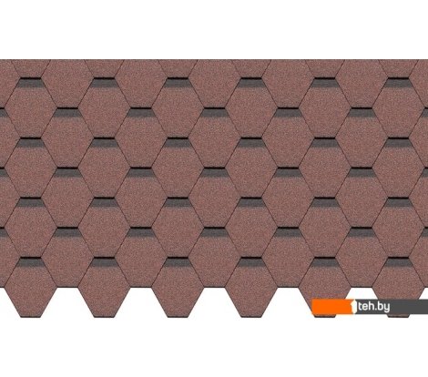  - Кровельные материалы Docke Standard Сота (красный RAL 3005) - Standard Сота (красный RAL 3005)