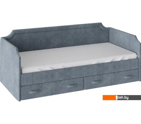  - Кровати Трия Кантри тип 1 900 ТД-308.12.02 (замша синяя) - Кантри тип 1 900 ТД-308.12.02 (замша синяя)