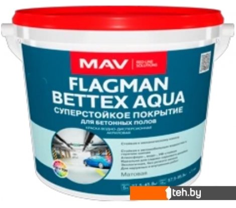  - Краски и эмали Flagman Bettex Aqua 3 л (серый матовый) - Bettex Aqua 3 л (серый матовый)