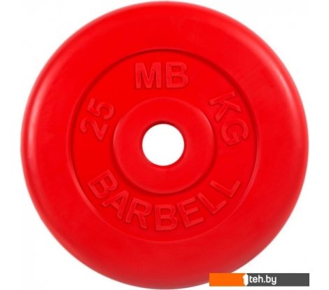  - Гантели, гири, штанги MB Barbell Стандарт 51 мм (1x25 кг, красный) - Стандарт 51 мм (1x25 кг, красный)